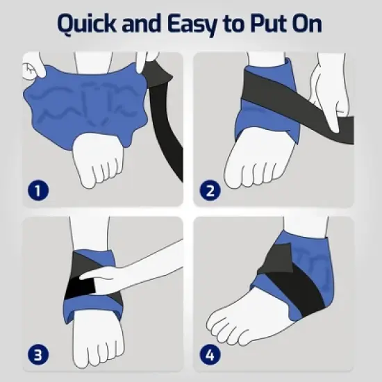 Reusable Hot Cold Ice Pack - Therapy Gel Pack for Foot, Ankle image {5}