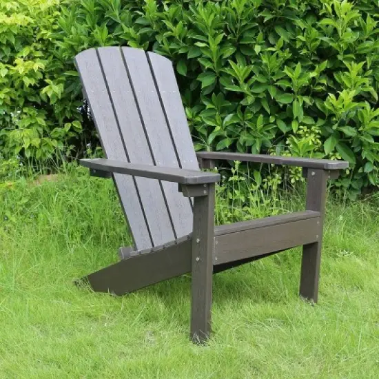 Lakeside Faux Wood Adirondack Outdoor Portable Chair - Merry Products: image {1}