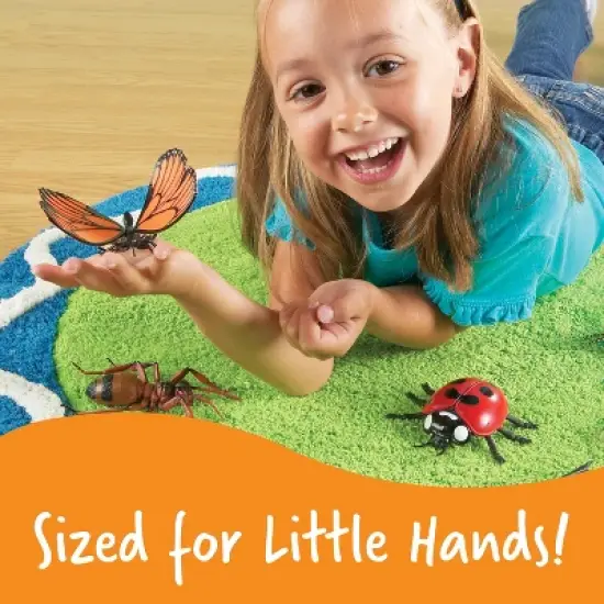 Learning Resources Jumbo Insects, Fly, Ant, Bee, Ladybug, Grasshopper, Butterfly, and Dragonfly, 7 Insects image {2}