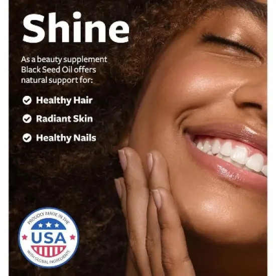 Black Seed Oil Gummies, Natural Ginger Ale Flavor, Pure Black Cumin Seed Oil for Healthy Skin, Hair & Nails, Health's Harmony, 60ct image {4}