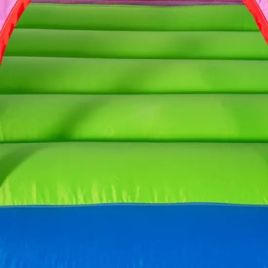 Outsunny 5-in-1 Inflatable Water Slide Kids Bounce House Narwhals Theme Water Park Includes Slide Trampoline Pool Cannon Climbing Wall with Carry Bag image {4}