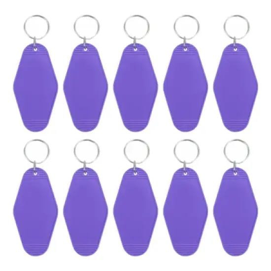 Unique Bargains Blank Vintage Motel Hotel Keychains Key Tag 10 Pcs image {25}