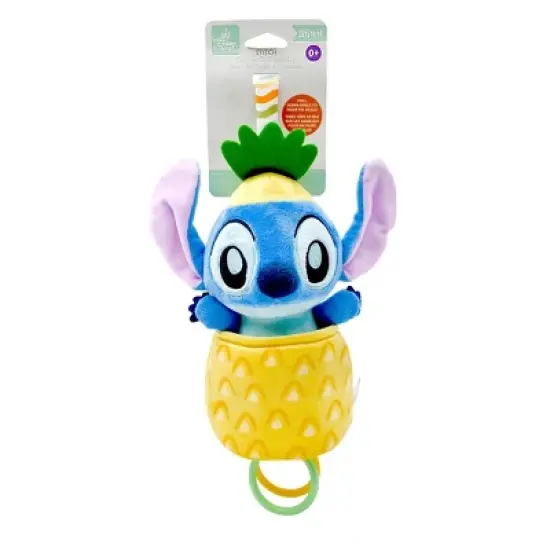 Disney Baby Stitch Pull Down Pineapple Ziggle Baby Activity Toy image {1}