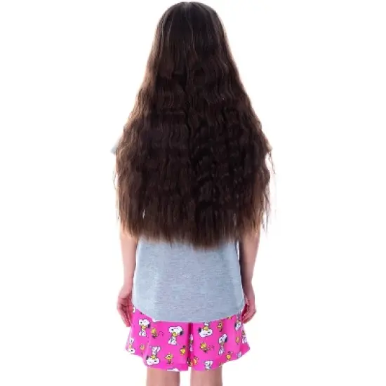 Peanuts Girls' Pajamas Snoopy and Woodstock Shirt And Shorts Pajama Set Snoopy and Woodstock image {1}