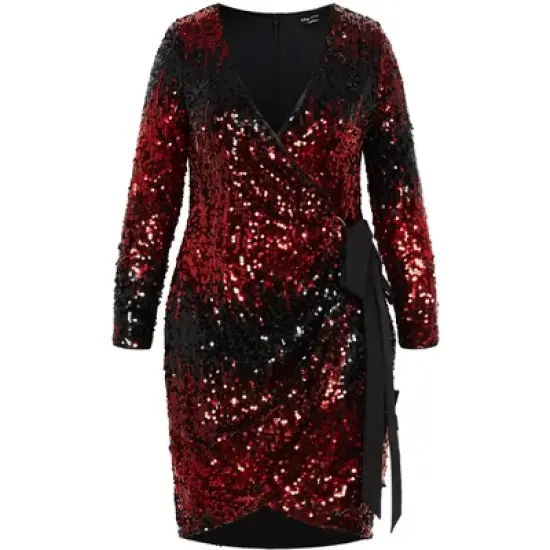 Women's Plus Size Irresistible Dress - Ruby | CITY CHIC image {3}