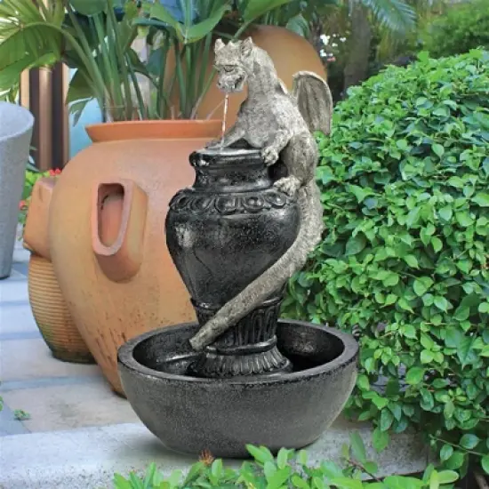 Design Toscano The Viper Dragon Sculptural Fountain - Gray image {1}
