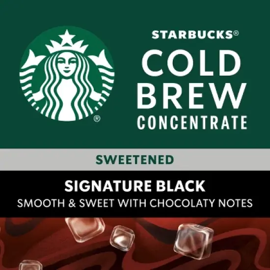 Starbucks Cold Brew Coffee &mdash; Signature Black &mdash; Multi-Serve Concentrate &mdash; 1 bottle (32 fl oz.) image {3}