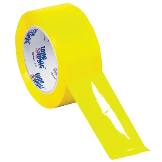 Tape Logic Colored Carton Sealing Heavy Duty Packing Tape 2" x 55 yds. Yellow 36/Carton (T90122Y) image {2}