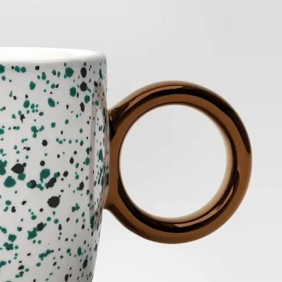 13oz Stoneware Spatter Print Mug Woodsy Green - Room Essentials&trade; image {2}