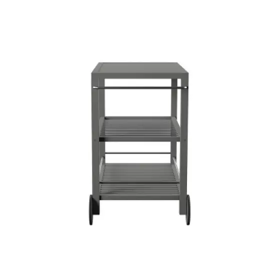 Bajarno Outdoor Bar Cart - Grey - SEI image {4}