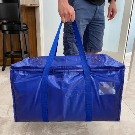 UBMOVE Set of 8 Storage Totes Moving Bags27" x 14" x 1 2" with Heavy-Duty Zipper image {3}