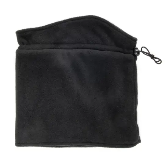 MUK LUKS Quietwear Unisex Fleece Neck Gaiter, Black, One Size Fits Most image {3}
