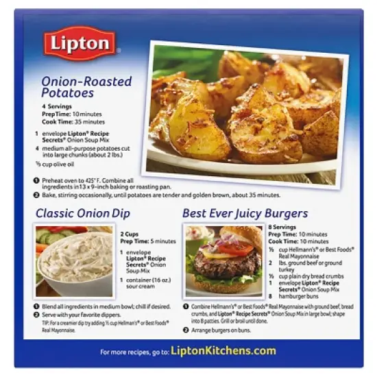 Lipton Recipe Secrets Onion Soup & Dip Mix - 2oz/2pk image {2}