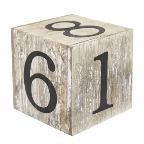 Juvale Wooden Perpetual Block Calendar for Desk, Wood Month Date Display Blocks Rustic-Style Farmhouse-Themed Office Decor, 5 x 4 In image {7}