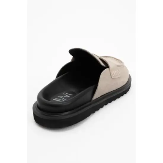 Laven - Beige Suede Leather Clogs (Women) | Forever & Always Shoes image {3}