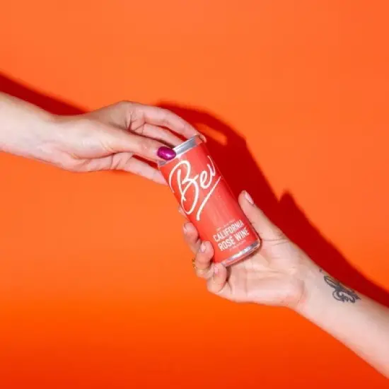 Bev California Ros&eacute; Wine - 4pk/250ml Cans image {4}