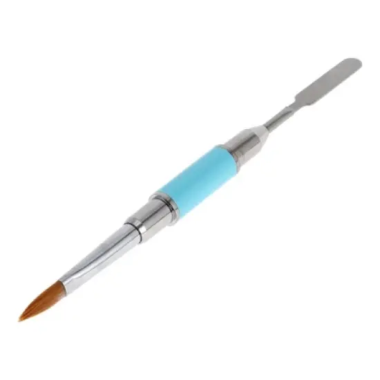 Unique Bargains Double Head Nail Painting Brushes for Polish Painting Gradient Light Blue 1 Pc image {6}