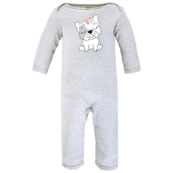 Hudson Baby Infant Girl Cotton Coveralls, Girl Whimsical Dog image {2}