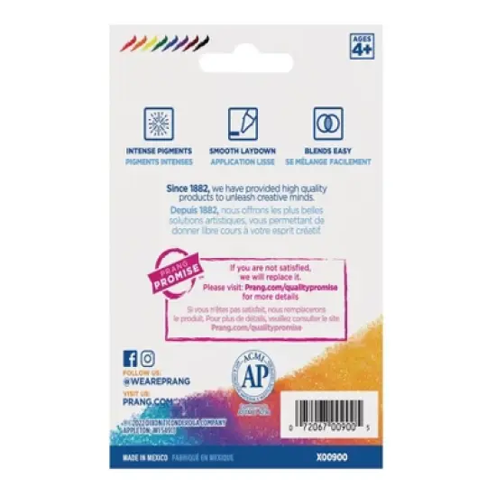 Prang&reg; Soybean Crayons, Large, 8 Colors Per Pack, 6 Packs image {3}