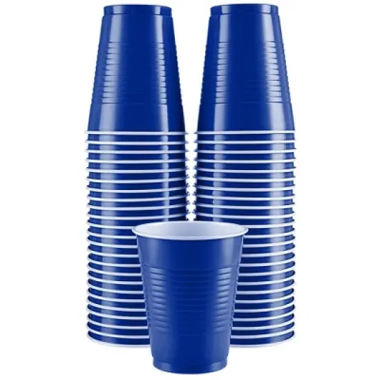 SparkSettings Disposable Plastic Cups 18oz, 50 Pack image {10}