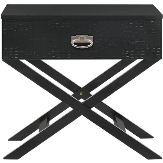 Passion Furniture Xavier 1-Drawer Nightstand (25 in. H x 16 in. W x 27 in. D) image {10}