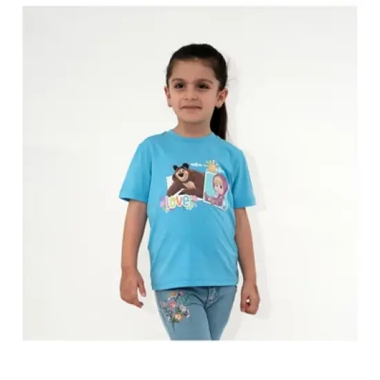 Masha and The Bear Love Graphic T Shirt - Toddler image {2}