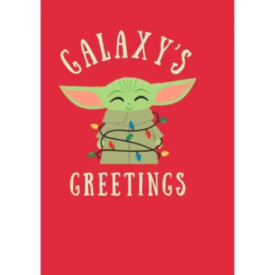 Men's Star Wars The Mandalorian Christmas The Child Greetings Sweatshirt image {1}