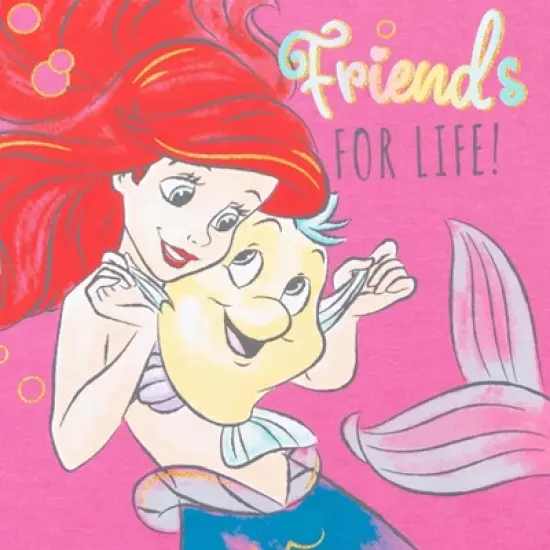 Disney Belle Princess Ariel Jasmine Graphic T-Shirt Mesh Skirt Leggings and 3 Piece Outfit Set Jasmine, Belle, Ariel  image {7}