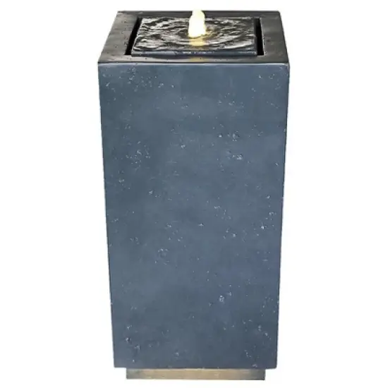 Design Toscano Modern Columnar Bubbling Garden Fountain image {1}