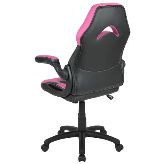 Emma and Oliver Gaming Racing PC Chair with Flip-up Arms image {10}