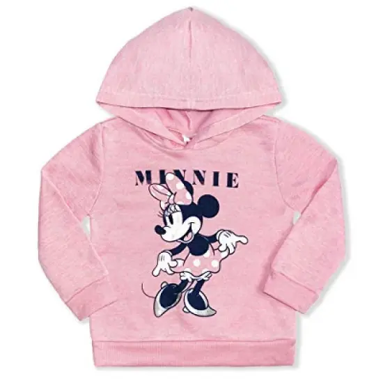 Disney Girl's 2-Pack Minnie Mouse Hooded Graphic Sweatshirt and Patterned Legging Pant Set for Kids image {1}