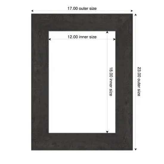 Amanti Art Rustic Plank Espresso Framed Dry Erase Magnetic Board image {4}