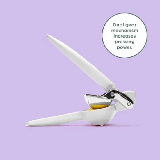 Chef'n FreshForce Lemon Squeezer Citrus Juicer, Premium Quality, Max Extraction, Baking White image {4}