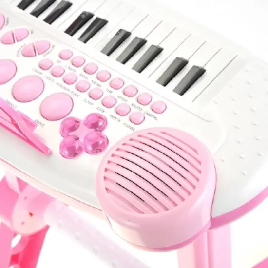 Link Link Worldwide Ready! Set! Play! 31-Key Electronic Keyboard Piano With Microphone, Musical instrument For Kids image {3}