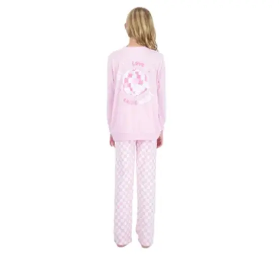 Sleep On It Girls 2-Piece Fleece Pajama Set - Love Flare image {3}