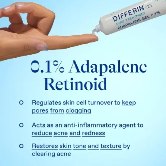Differin Acne Retinoid Treatment Gel Adapalene 0.1% image {6}