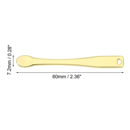 Unique Bargains Eye Cream Massage Sticks Beauty Scoop Makeup Spatula Mini Spoon for Facial Cosmetic Face Cream 2.36"x0.28" 4 Pcs image {3}