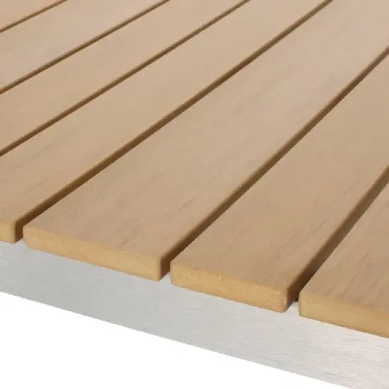 Cibola 3pc Outdoor Aluminum Picnic Set - Natural/Silver - Christopher Knight Home image {10}