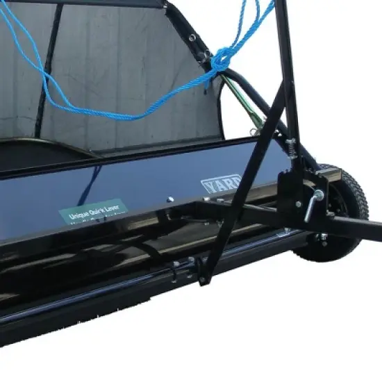 Yard Tuff 42 Inch Quick Assembly Tow Style Lawn Yard Sweeper with Brush Height Adjustment and Mesh Bag for Debris, Leaves, Grass, and More image {1}