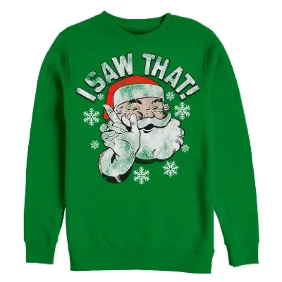 Men's Lost Gods Christmas Santa Saw That Sweatshirt image {2}