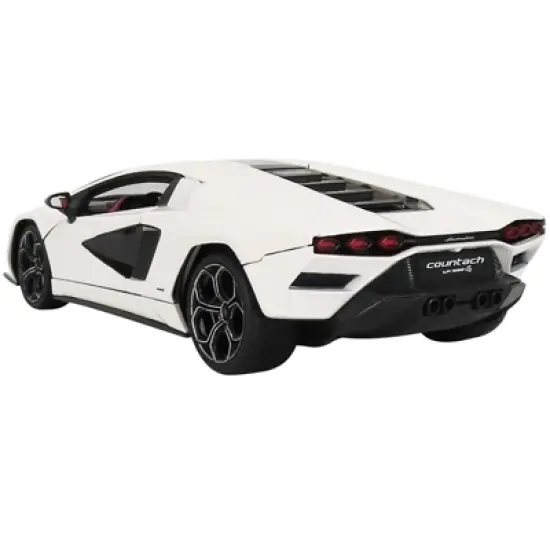Lamborghini Countach LPI 800-4 White with Black Accents and Red Interior "Special Edition" 1/18 Diecast Model Car by Maisto image {2}