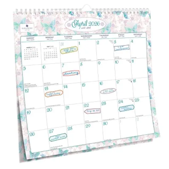 Plato House of Turnowsky Square Wire-O Calendar with Sticker Sheet July 2025 - December 2026 image {3}