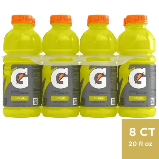 Gatorade Lemon Lime Sports Drink - 8pk/20 fl oz Bottles image {7}