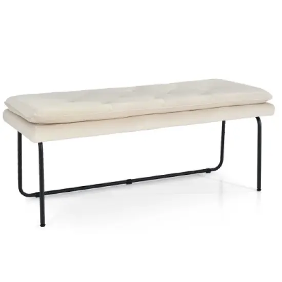 Nano  48" Upholstered Double padded Cushion Bench - The Pop Maison image {2}