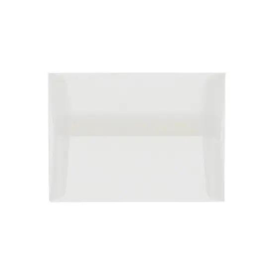 JAM Paper A10 Translucent Vellum Invitation Envelopes 6 x 9.5 Clear 31284 image {1}