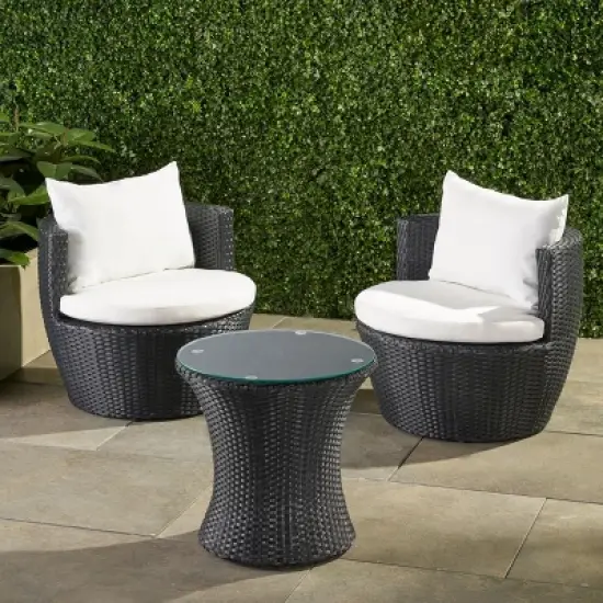 Maliang 3 Piece Patio Seating Set for Backyard, Garden, Porch, Balcony image {11}