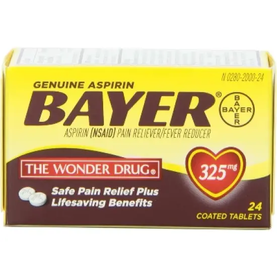 Bayer Genuine Aspirin Tablets 325 mg 24 ct image {5}