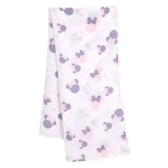 Lambs & Ivy Disney Baby Minnie Mouse Swaddle Blanket & Plush Infant Gift Set - 2pk image {1}