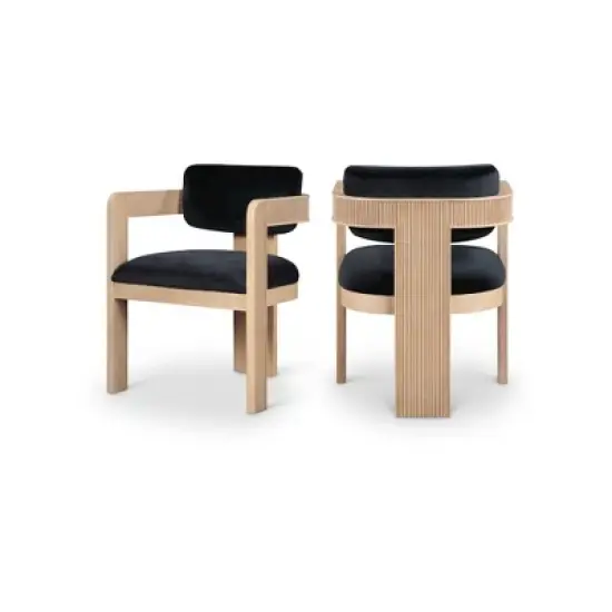 Meridian Furniture,Sacha Velvet Dining Chair, Set of 2 image {9}