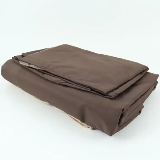 Sevobal Patio Umbrellas Outdoor Patio Gazebo Canopy, Outdoor Replaceable Canopy, Double Shed Roof, Canopy Top Only , Brown, 118"*118"*26.78" image {3}